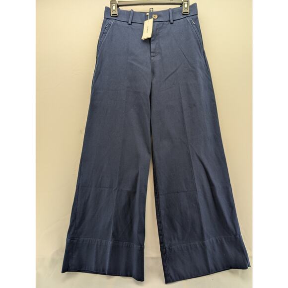 NWT Spanx SPANXsupersmooth Stretch Twill Wide Leg Pant in Timeless Navy sz Small - Picture 3 of 7